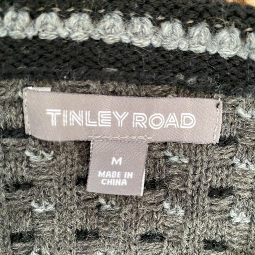 Tinley Road Cardigan Sweater Gold Buttons Retro Jacket Style Size Medium - Picture 5 of 8